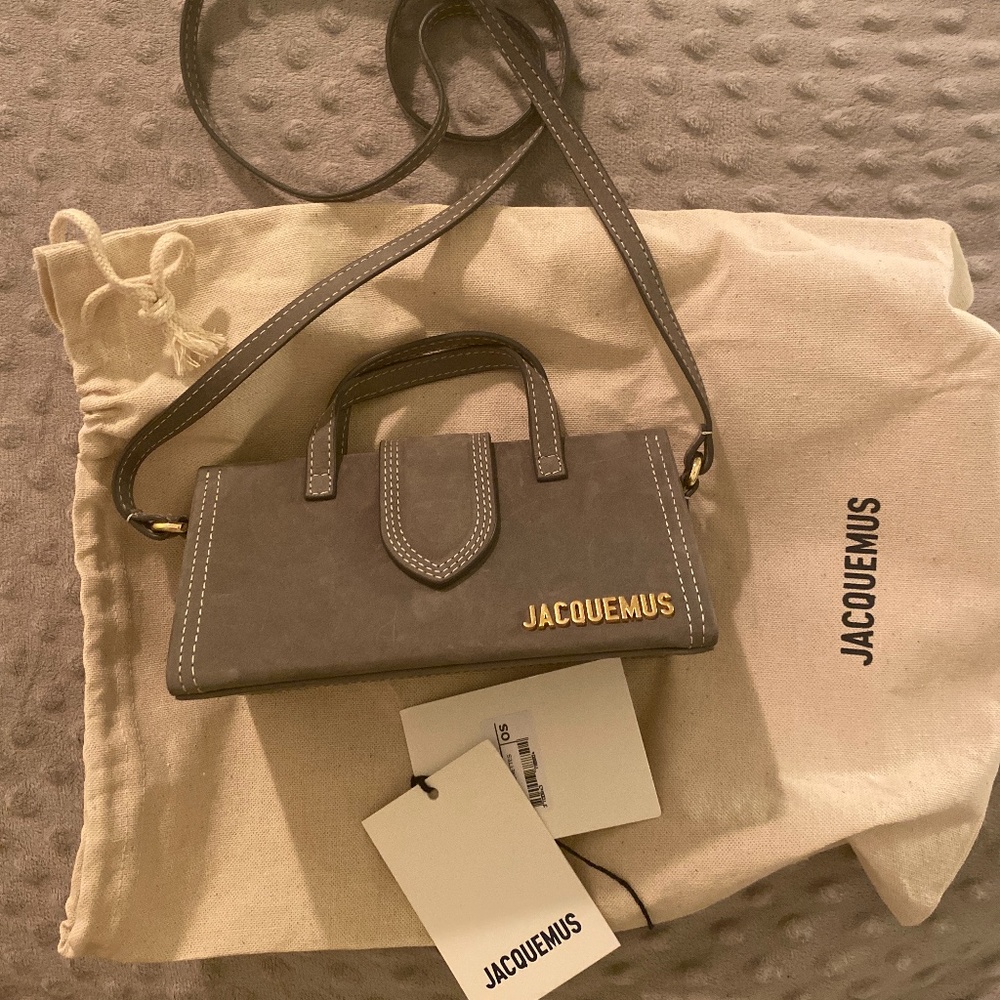 Jacquemus Le porte Lunettes new suede tote bag